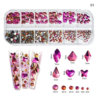 Cristale decor unghii marimi si forme diferite KK-01 - 1