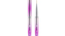 Everin Pro Art Liner PAE-13, pensula pentru unghii cu gel, 12 mm, maner roz argintiu