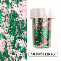 Foita decor unghii 4x50cm. Q009 Green Red - Q003 - 1