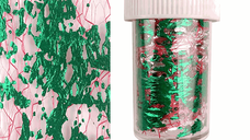 Foita decor unghii 4x50cm. Q009 Green Red - Q003