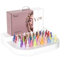 Kit oja semipermanenta Venalisa VIP 5, 60 culori, +Primer+ Base Coat + 3x Top Coat+ catalog culori si transport gratuit - Everin - 1