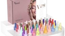 Kit oja semipermanenta Venalisa VIP 5, 60 culori, +Primer+ Base Coat + 3x Top Coat+ catalog culori si transport gratuit - Everin