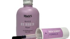 Mack's Base Rubber Fiber Nr. 4, 15 ml - Baza cu fibre pentru unghii fragile | FSM Romania