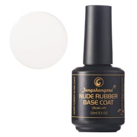 Nude Rubber Base Coat FSM- Nr.15 Alb Laptos - JHJ-343TS-13 - 1