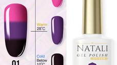 Oja Semipermanenta Natali THERMO-01 - Nuanțe Diverse pentru Unghii Perfecte