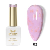 Rubber Base Everin Gold Sequins Collection 10ml- 02 - Everin - 1