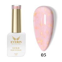 Rubber Base Everin Gold Sequins Collection 10ml- 05 - Everin - 1