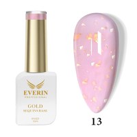 Rubber Base Everin Gold Sequins Collection 10ml- 13 - Everin - 1