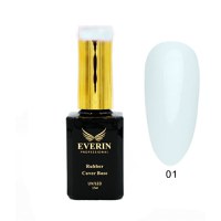Rubber Cover Base Everin 15ml- 01 Alb laptos - 1