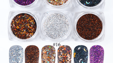 Sclipici si paiete set 6 culori SYG-11