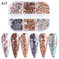 Sclipici si paiete set 6 culori SYG-5 - 1