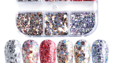 Sclipici si paiete set 6 culori SYG-9