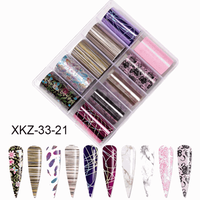 Set 10 folii de transfer 100x4cm. xkz-33-21 - 1