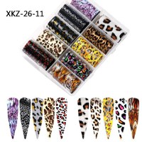 Set 10 folii de transfer animal print 100x4cm. xkz-26-11 - 1