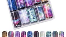 Set 10 folii de transfer Galaxy 100x4cm. PKZ-09