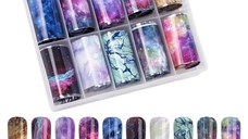 Set 10 folii de transfer Galaxy 100x4cm. PKZ-09