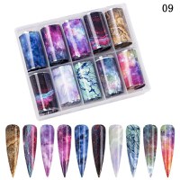 Set 10 folii de transfer Galaxy 100x4cm. PKZ-09 - 1