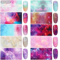 Set 10 folii de transfer galaxy - 1