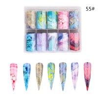Set 10 folii de transfer marble 100x4cm. ZRZ-55 - 1