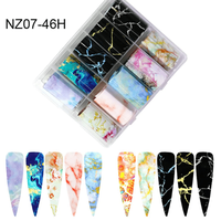 Set 10 folii de transfer MARMURA 100x4cm. NZ07-46H - 1