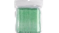 Set 100 Betisoare pentru Impins Cuticula din PVC - Verde - PVC100-VER