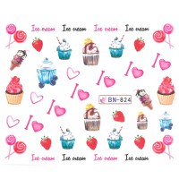 Sticker decor unghii BN824 - BN1694 - 1