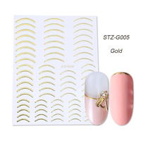 Sticker decor unghii G005 Gold - 1