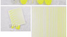 Sticker decor unghii galben neon 888-18