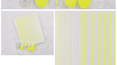 Sticker decor unghii galben neon 888-18