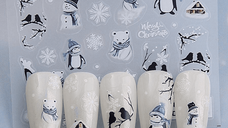 Sticker decor unghii model iarna/Craciun 186NP