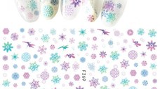 Sticker decor unghii model iarna/Craciun F269 - F268
