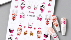 Sticker decor unghii model iarna/Craciun L-H053