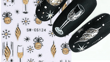 Sticker decor unghii model iarna/Craciun SW-CS124 - SW-CS112 - EVERIN