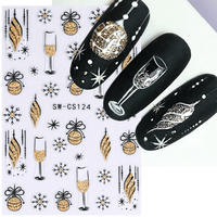 Sticker decor unghii model iarna/Craciun SW-CS124 - SW-CS112 - EVERIN - 1
