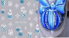 Sticker decor unghii model iarna/Craciun SW-CS126 - SW-CS112 - EVERIN