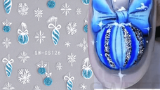 Sticker decor unghii model iarna/Craciun SW-CS126 - SW-CS112 - EVERIN