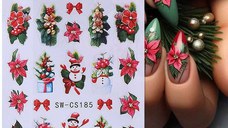 Sticker decor unghii model iarna/Craciun SW-CS185