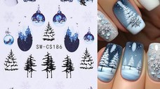 Sticker decor unghii model iarna/Craciun SW-CS186