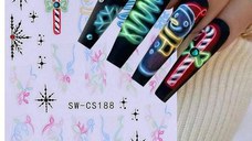Sticker decor unghii model iarna/Craciun SW-CS188
