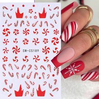 Sticker decor unghii model iarna/Craciun SW-CS189 - 1