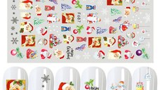 Sticker decor unghii model iarna f687
