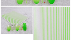 Sticker decor unghii verde neon