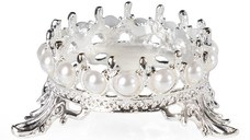 Suport pensule coroana -argintiu