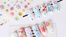 Tatuaj decor unghii iarna stz-779