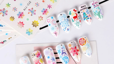 Tatuaj decor unghii iarna stz-779