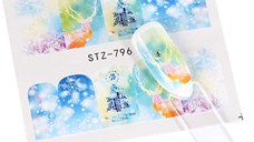 Tatuaj decor unghii iarna stz-796