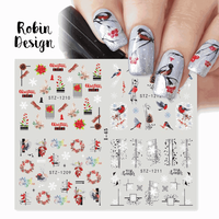 Tatuaj Decor Unghii Modele Iarna/Craciun 4 in 1- I-45 - 1
