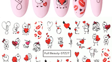 Tatuaj decor unghii Valentine's Day FB-STZ27 - FB-STZ25