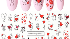 Tatuaj decor unghii Valentine's Day FB-STZ27 - FB-STZ25