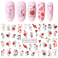 Tatuaj decor unghii Valentine's Day FB-STZ27 - FB-STZ25 - 1